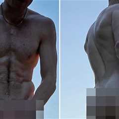 Guess The Naked Hottie Showing Off His Gym-Honed Body!