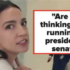 This Video Of AOC's Response When Asked If She'll Run For President Is Going Viral