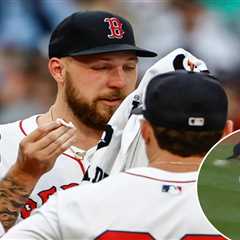 Red Sox’s Garrett Crochet takes comebacker off nose — and stays in the game