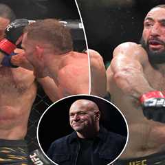 Dana White shows off Belal Muhammad’s horrifying UFC injury in gruesome photo
