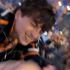 Ecstatic Timothee Chalamet greets mob of wild Knicks fans outside MSG in chaotic scene