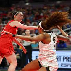 Tempers flare after Caitlin Clark’s flagrant foul on Angel Reese in wild scene in WNBA opener