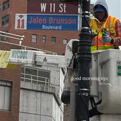 NYC streets named after Knicks players to celebrate team’s epic playoff run