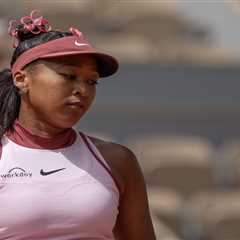 Naomi Osaka an emotional wreck after first-round exit in French Open