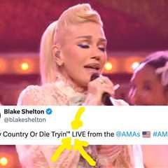 Blake Shelton Reacted To Criticism Of Gwen Stefani's AMAs Performance, But I Still Have A Question