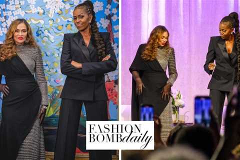 Michelle Obama and Tina Knowles Discuss New York Times Bestseller “Matriarch” in Sergio Hudson and..