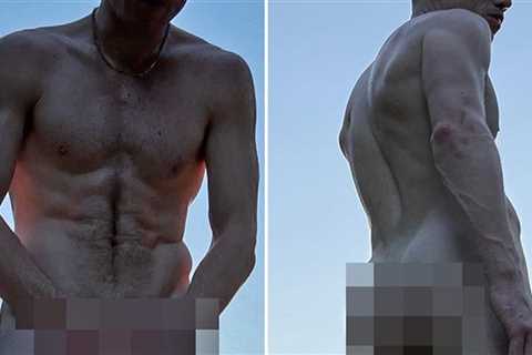 Guess The Naked Hottie Showing Off His Gym-Honed Body!