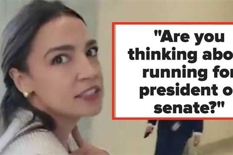 This Video Of AOC's Response When Asked If She'll Run For President Is Going Viral