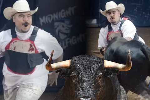 That Mexican OT Clobbered by Rodeo Bull, Belly Bruised Up in Texas