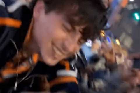 Ecstatic Timothee Chalamet greets mob of wild Knicks fans outside MSG in chaotic scene
