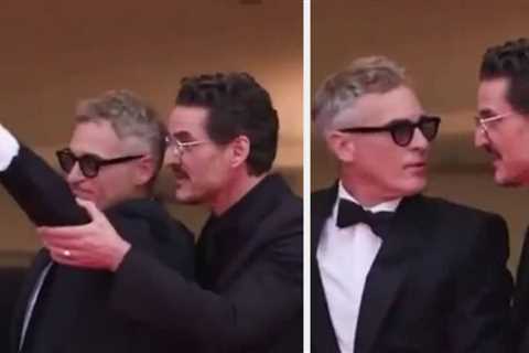Pedro Pascal Dramatically Yanked Joaquin Phoenix’s Arm Down On A Cannes Red Carpet, And People..