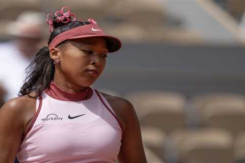 Naomi Osaka an emotional wreck after first-round exit in French Open