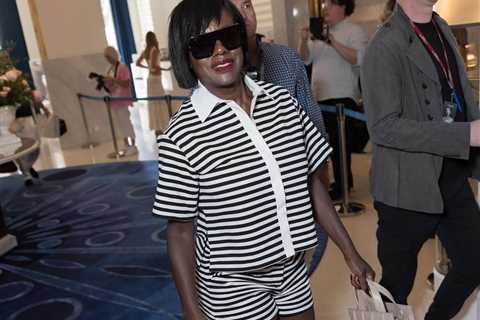 Viola Davis Brings Bold Stripes to Cannes in a Chic Max Mara Short Set