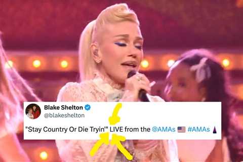 Blake Shelton Reacted To Criticism Of Gwen Stefani's AMAs Performance, But I Still Have A Question