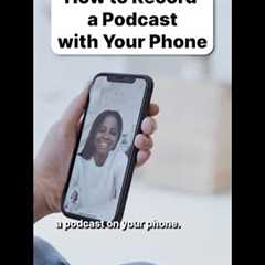 How to Record a Podcast with Your Phone #shorts