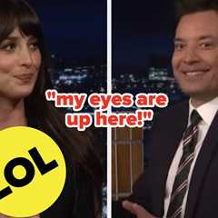 “My Eyes Are Up Here”: Dakota Johnson's Interview With Jimmy Fallon Was Totally Derailed By Her..