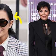 Khloé And Kim Kardashian Seemed To Subtly React To Kris Jenner's New Face