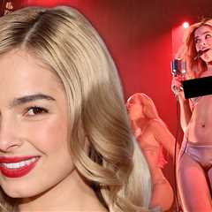 Addison Rae Strips Down to Nude Lingerie for Sultry Burlesque Performance