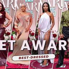 On the Scene at the 2025 BET Awards: Ciara in a Black Cong Tri Look, Tisha Campbell in a Red..