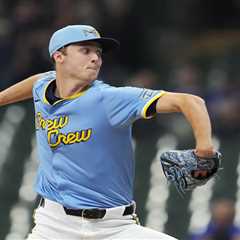 Jacob Misiorowski throws five hitless innings in MLB debut — before leaving with injury issue