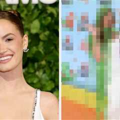 Model Haley Kalil's Slime Dress At The Kids' Choice Awards Must Be Seen