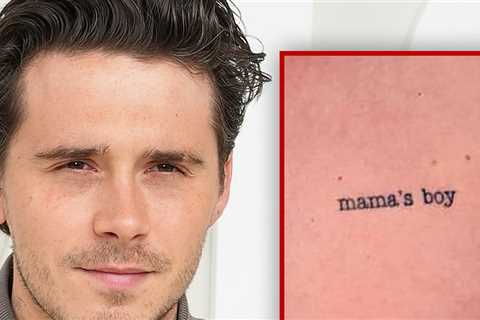 Brooklyn Beckham Covered Up 'Mama's Boy' Chest Tattoo Amid Family Feud