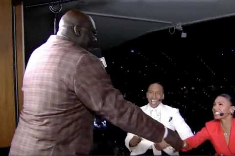 Shaq bombards ESPN’s ‘NBA Countdown’ set before NBA Finals Game 1