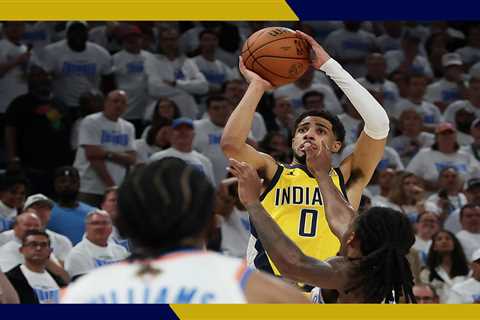 What do tickets cost to see Pacers-Thunder NBA Finals games in Indiana?
