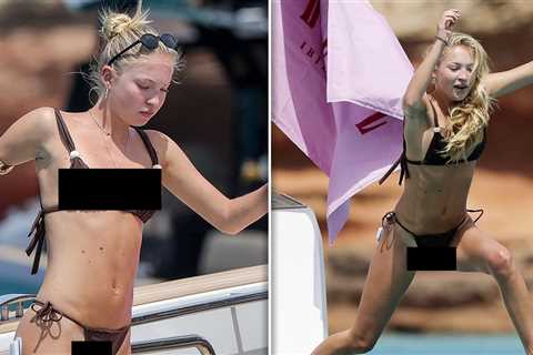 Model Lila Moss Rocking Bikini With Gal Pals for Sexy Fun in the Sun on Boat