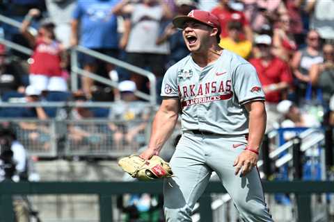 Arkansas’ Gage Wood throws first College World Series no-hitter in 65 years in electric performance