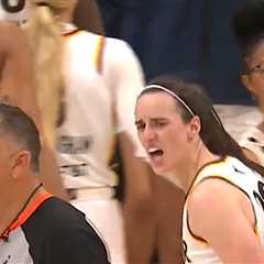 Caitlin Clark Held Back After Explosive Clash With Ref In Game