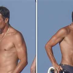 Tom Brady Flaunts Shirtless Body On Yacht Sans Sofia Vergara