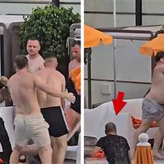 Vacationers Get Into Massive Pool Brawl in Spain, See the Insane Video