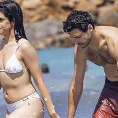 Camila Cabello & BF Henry Junior Chalhoub on Beach in Ibiza