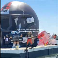 Browns accused of staging viral moment in photographer’s lake fall debacle