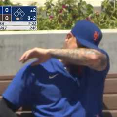 Jose Butto emotional as he learns Mets are trading him while sitting in bullpen