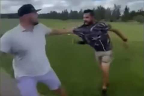 Hockey team linked to ex-NHL brawler Nick Tarnasky investigating viral golf course fight