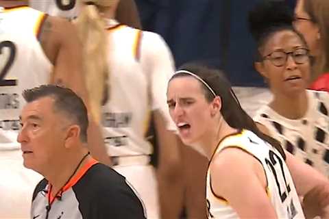 Caitlin Clark Held Back After Explosive Clash With Ref In Game