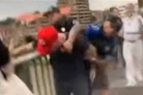 Cop Caught on Video Punching Protester in Cincinnati Anti-ICE Protest