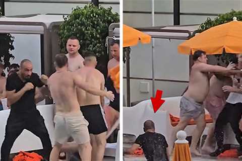 Vacationers Get Into Massive Pool Brawl in Spain, See the Insane Video