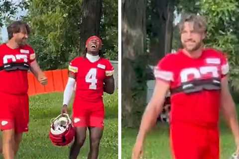 Travis Kelce Begins Chiefs Training Camp After Offseason With Taylor Swift