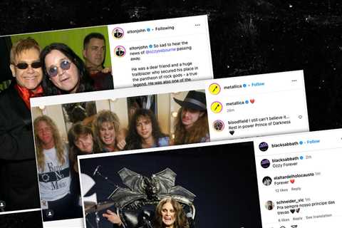 Black Sabbath, Travis Barker, Marilyn Manson, More Honor Ozzy Osbourne After Death