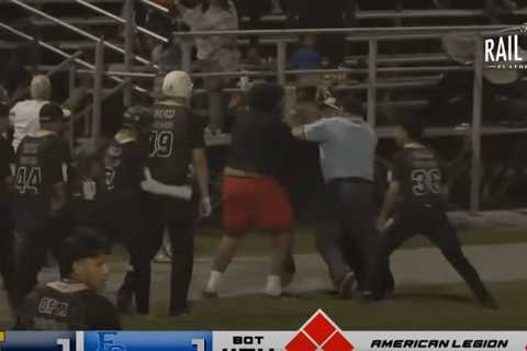 Wild brawl between players, fans explodes at Massachusetts youth baseball playoff game