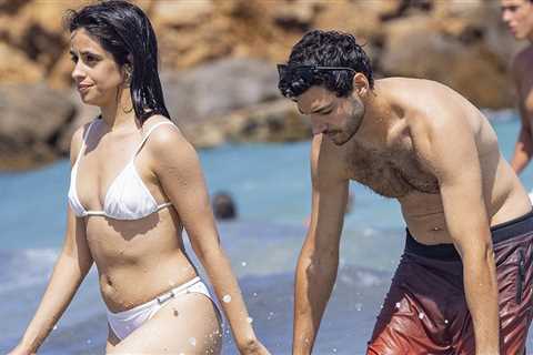 Camila Cabello & BF Henry Junior Chalhoub on Beach in Ibiza