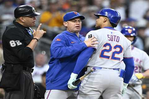 Mets’ Carlos Mendoza gets ejected to protect livid Juan Soto after questionable strike calls