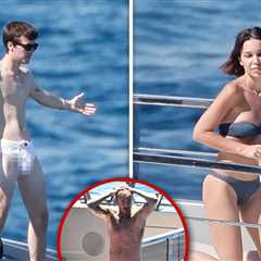 Cruz Beckham Mocks Dad's Iconic Vacay Look, Strips to Speedos on Yacht