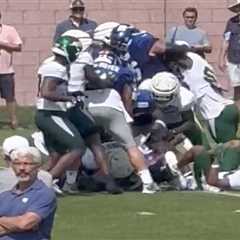 Jets-Giants practice gets violent after tackling incident