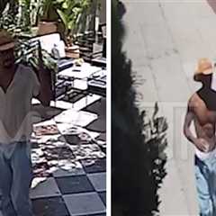 Lil Nas X Shirtless, Beating Heat Hours Before Naked Nighttime Caper