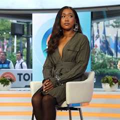 Naomi Osaka Stuns in Full Olive Green Ferragamo Look with Alexis Bittar Jewelry on the Today Show