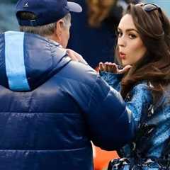 Jordon Hudson appears to blow kiss to celebrate new docuseries on Bill Belichick’s UNC football